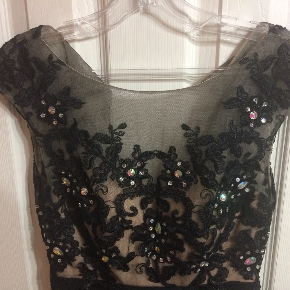 Black Formal/Prom Dress with Rhinestones